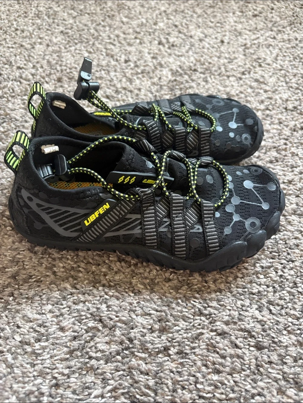 Kids Black Athletic Water Shoes